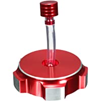 Forspero Aluminio Combustible Gasolina Tanque tapón respiradero Pipa para Pit Dirt Bike 50cc 110cc 125cc - Rojo
